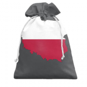 Подарочный мешочек с флагом Польши