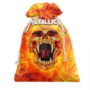 Подарочный мешочек Metallica (огненный череп)
