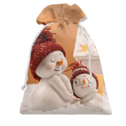 Подарочный мешочек Christmas toy snowman