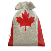 Подарочный мешочек с флагом Канады
