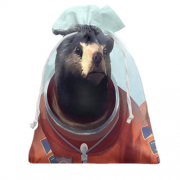 Подарочный мешочек с животными космонавтами