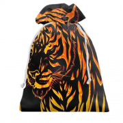 Подарочный мешочек с контурным тигром