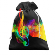 Подарочный мешочек музыкальная радуга