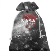 Подарочный мешочек с красным логотипом NASA