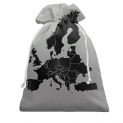 Подарунковий мішечок с картой Европы