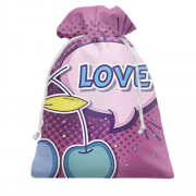 Подарунковий мішечок Pop art cherry