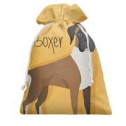 Подарочный мешочек Boxer dog