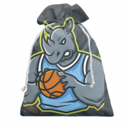 Подарунковий мішечок Basketball носорог