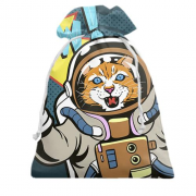 Подарочный мешочек с космическим котом