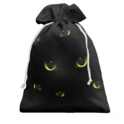 Подарочный мешочек с кошачьими глазами в темноте