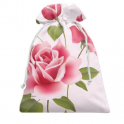 Подарочный мешочек с розовыми розами