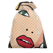 Подарочный мешочек Girl Pop Art