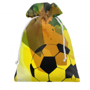 Подарочный мешочек Football Yellow