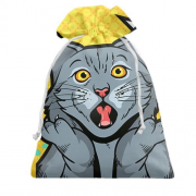 Подарочный мешочек Cat Wow Pop Art