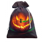 Подарунковий мішечок Halloween pumpkin and witch