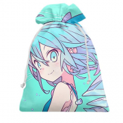 Подарочный мешочек Blue anime girl