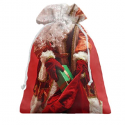 Подарочный мешочек Santa Claus with a bag