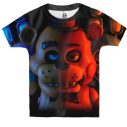 Дитяча 3D футболка Три аніматроніки - FNaF