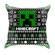 3D подушка Новогодний паттерн - Minecraft