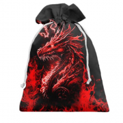 3D Подарунковий мішечок Червоний вогняний дракон (2)