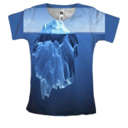 Жіноча 3D футболка з айсбергом