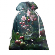 3D Подарочный мешочек с арт-яблоками