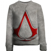 Дитячий 3D світшот з гербом ассасинов (Assassin's Creed)
