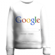 Детский 3D свитшот со страницей поиска Google