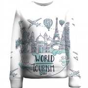 Детский 3D свитшот World Tourism Day