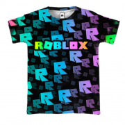3D футболка Roblox, rainbow pattern