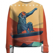 Детский 3D свитшот Snowboardist