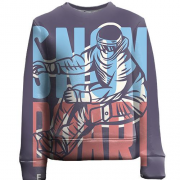 Детский 3D свитшот Snowboard men