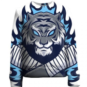 Детский 3D свитшот с китайским тигром борцом