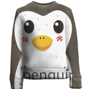 Детский 3D свитшот Penguin
