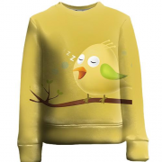 Детский 3D свитшот Yellow bird sleeping