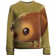 Детский 3D свитшот Brown bird