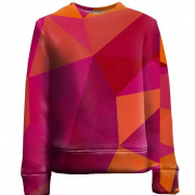 Детский 3D свитшот Abstraction low polly