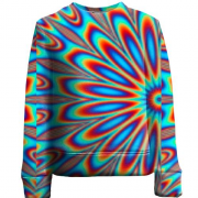 Детский 3D свитшот Rainbow optical illusion