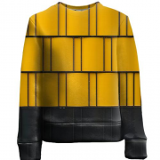 Детский 3D свитшот Yellow-black pattern