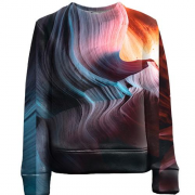 Детский 3D свитшот Neon strands 2