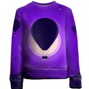 Детский 3D свитшот Balloon purple