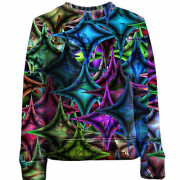 Детский 3D свитшот Rainbow rhombuses