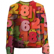 Детский 3D свитшот Multicolored numbers