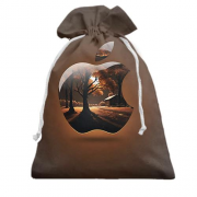 3D Подарочный мешочек Apple (Brown)