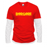 Комбінований лонгслів з логотипом "Borgore"
