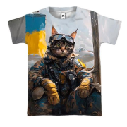 3D футболка Кот военный