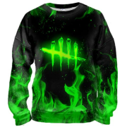 3D свитшот Dead by Daylight green logo