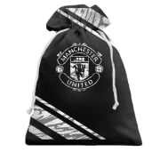 3D Подарочный мешочек "Manchester United" черно-белая