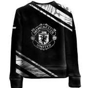 Детский 3D свитшот "Manchester United" черно-белая