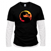 Комбинированный лонгслив с логотипом Mortal Kombat